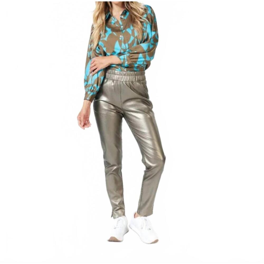 NEW ESQUALO sibbi treggings trousers in soft gold
